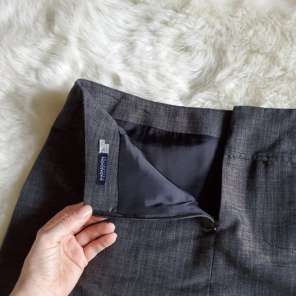 Magaschoni Collection Metallic Straight Skirt 6 - Picture 7 of 11